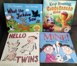Four picture book covers